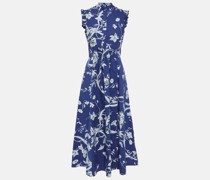 Midikleid aus Baumwollpopeline