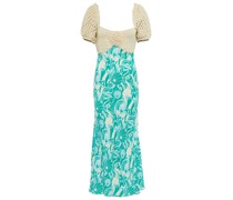 Rixo Midikleid Sardinia aus Haekelstrick