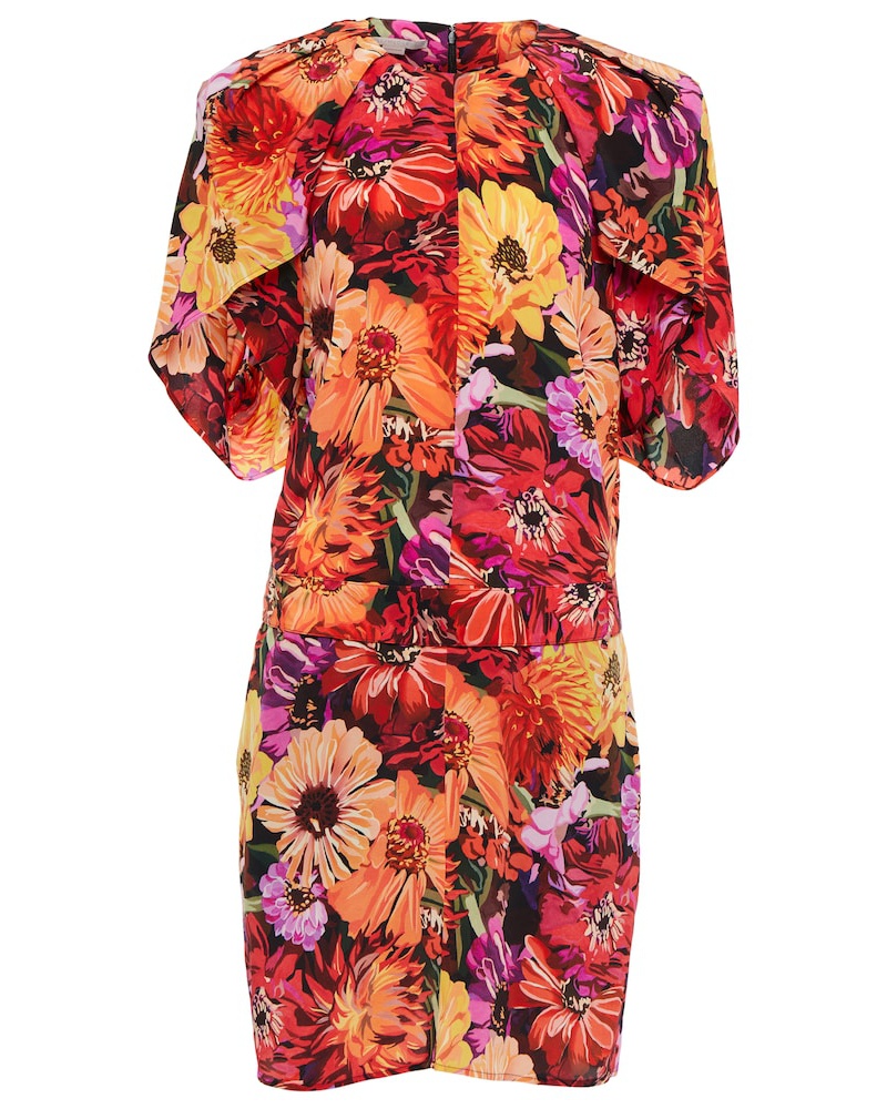 Stella McCartney Damen Stella McCartney Bedrucktes Minikleid aus Seide