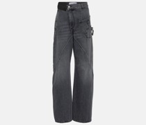 High-Rise Straight Jeans Twisted