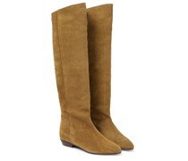 Isabel Marant Stiefel Skarlet aus Veloursleder