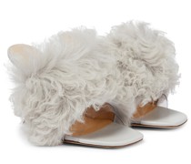Magda Butrym Pantoletten mit Shearling