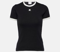 Courreges T-Shirt aus Baumwoll-Jersey