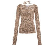 The Attico Pullover Heather aus einem Baumwollgemisch