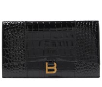 Balenciaga Clutch Hourglass Small aus Leder
