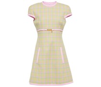 Versace Kariertes Minikleid Greca