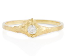 Ring Iman aus 18kt Gelbgold mit Diamant