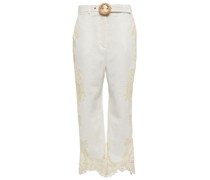 High-Rise-Hose Laurel aus Leinen