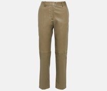 Joseph High-Rise-Hose Coleman aus Leder