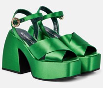 Nodaleto Plateausandalen Bulla Joni aus Satin