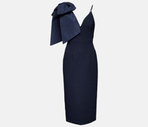 Rebecca Vallance Midikleid Maelle aus Crepe