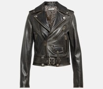 Bikerjacke aus Leder