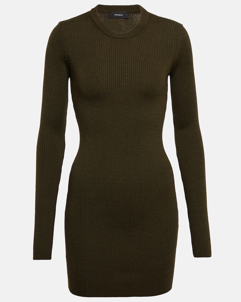 WARDROBE.NYC Damen Wardrobe.NYC Minikleid aus Wolle