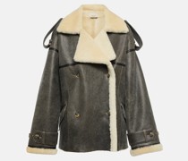 The Mannei Jacke Jordan aus Leder und Shearling