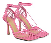 Bottega Veneta Sandalen Stretch mit Lederbesatz