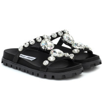 Miu Miu Verzierte Sandalen