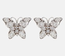 Ohrringe Fireworks Butterfly aus 18kt Weissgold mit Diamanten