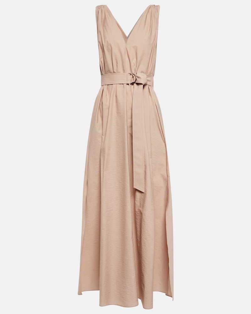 Brunello Cucinelli Damen Brunello Cucinelli Midikleid aus einem Baumwollgemisch
