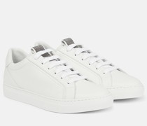 Verzierte Sneakers aus Leder