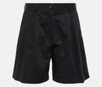 Mid-Rise Bermuda-Shorts aus Twill