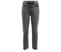 High-Rise Cropped Slim Jeans Riley