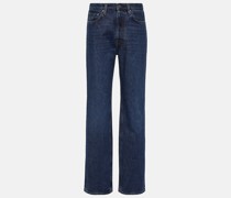 Mid-Rise Straight Jeans Classic Cut
