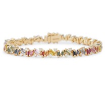 Suzanne Kalan Armband Fireworks aus 18kt Gelbgold mit Diamanten und Saphiren
