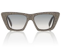 Celine Eyewear Kristallverzierte Cat-Eye-Sonnenbrille