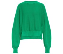 Cropped-Pullover aus Baumwolle