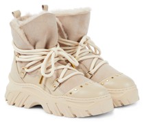 Inuikii Stiefel aus Leder und Veloursleder