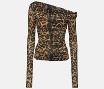 Bedrucktes Off-Shoulder-Top