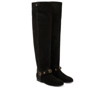Etro Stiefel Crown Me aus Veloursleder