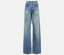 High-Rise Straight Jeans