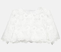 Cropped-Top aus Spitze