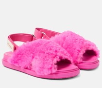 Marni Sandalen Fussbett aus Shearling