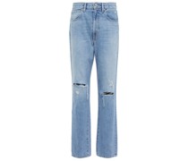 SLVRLAKE High-Rise Distressed Jeans Sierra