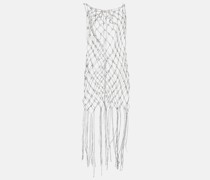 Giuseppe di Morabito Verziertes Minikleid aus Mesh