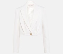 Alexander McQueen Cropped-Blazer aus Wolle