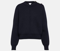 Verzierter Pullover aus Wolle