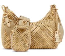 Prada Verzierte Schultertasche Re-Edition 2005