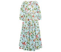 Agua by Agua Bendita Midikleid Miel aus Baumwolle