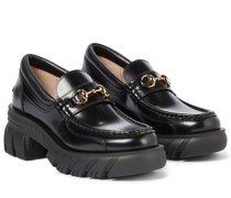 Gucci Plateau-Loafers Horsebit aus Leder