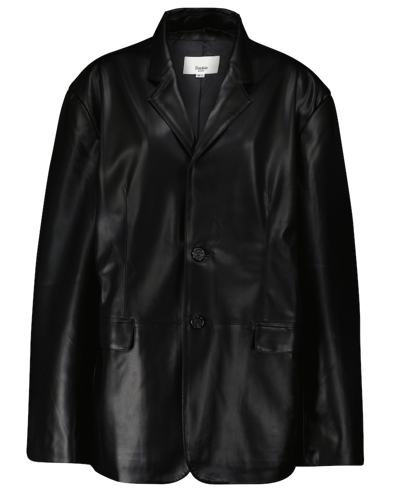 FRANKIE Shop Damen The Frankie Shop Blazer Olympia aus Lederimitat