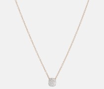 Pomellato Nudo Halskette Solitaire aus 18kt Rose- und Weissgold mit Diamanten