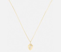Halskette Loulou Locket aus 18kt Gelbgold mit Diamant