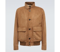 Loro Piana Bomberjacke Spagna aus Veloursleder