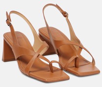 Souliers Martinez Slingback-Sandalen Arcos aus Leder