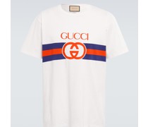 Gucci T-Shirt Interlocking G aus Baumwolle