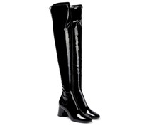 Khaite Overknee-Stiefel Wythe aus Lackleder