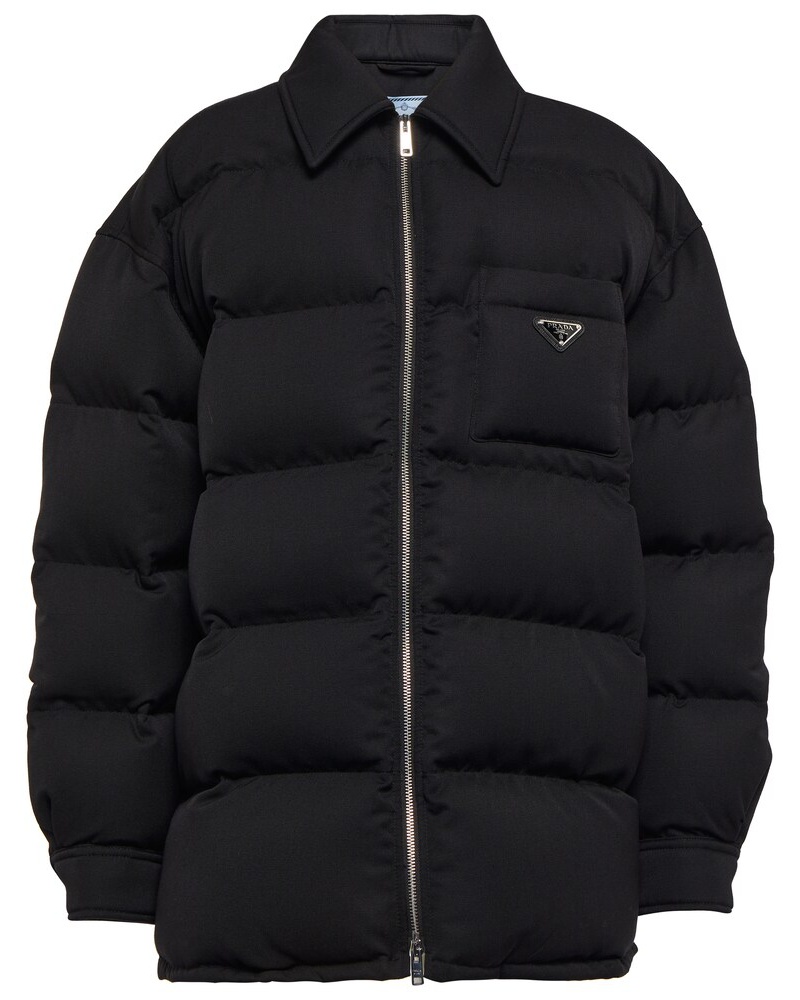 Prada Damen Prada Daunenjacke aus Wolle
